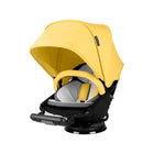 Yellow Orbit Baby G5 Stroller Canopy on Seat - Front Three-Quarter View Fully Extended | Bambi Baby