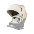 Mushroom Orbit Baby G5 UPF 50+ Stroller Canopy Extended on Seat - Angled Rear View | Bambi Baby