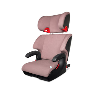 Olive Green Clek Oobr High Back Booster Seat - Three Quarter View | Bambi Baby