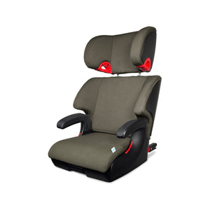 Edge Grey Clek Oobr High Back Booster Seat - Three Quarter View | Bambi Baby
