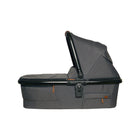 Shadow Grey Venice Child Ventura Bassinet Carrycot - Side Profile with Canopy Open | Bambi Baby
