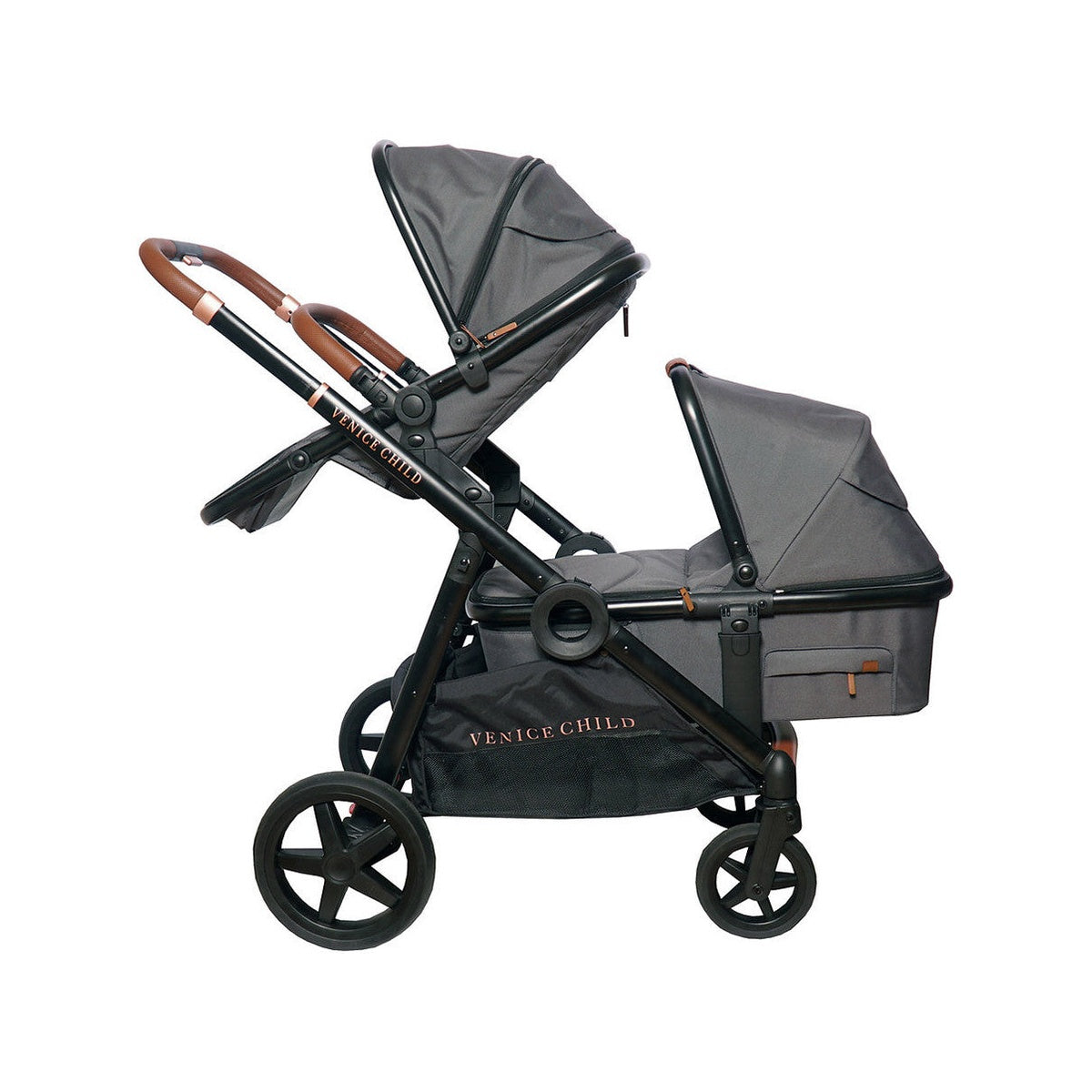 Venice Child Maverick Single to Double Stroller with Bassinet- Bambi Baby