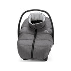 Grey Quilted PEG Igloo Cover Infant Car Seat Footmuff - Side Angle View | Bambi Baby