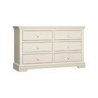 Chalk Solid Wood Westwood Hanley 6 Drawer Nursery Dresser - Front 3/4 View | Bambi Baby