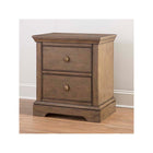 Cashew Wood Westwood Hanley 2 Drawer Nightstand - Side Angle | Bambi Baby