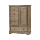Cashew Wood Westwood Hanley Chifferobe - Three-Quarter Angle View | Bambi Baby