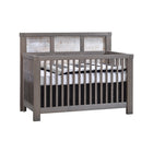 Grigio White Bark Natart Rustico Convertible Crib - Three-Quarter View | Bambi Baby