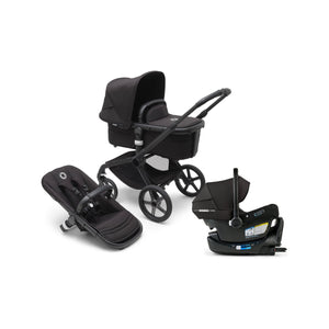 Heritage Black Bugaboo Fox 5 Renew Travel System - All Components Laid Out | Bambi Baby