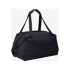 Black Thule Subterra 2 Duffel Bag 35L with bail handles and luggage sleeve - Side Angle | Bambi Baby