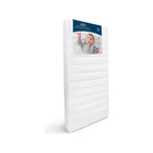 White HALO Essential Breathable Crib Mattress - Packaging Side Angle | Bambi Baby