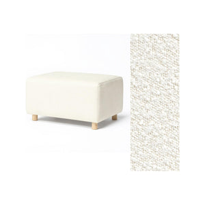 Otomana Oilo con base rectangular ancha de madera