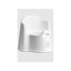 White BabyBjörn Potty Chair with Gray Base - Three Quarter View | Bambi Baby