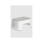 White/Gray BabyBjörn Step Stool with Gray Non-Slip Top - Front View | Bambi Baby