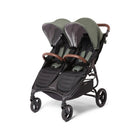 Basil Green Valco Baby Trend Duo Sport Infinity 2025 Double Stroller - Three-Quarter Front View | Bambi Baby
