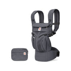 Charcoal Grey Ergobaby Omni Classic Baby Carrier - Front View with Storage Pouch Included | Bambi Baby