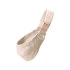 Natural Beige Ergobaby Upsie Sling Carrier - Front Product View Showing Adjustable Shoulder Strap | Bambi Baby