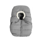 Stella Grey UPPAbaby CozyGanoosh Infant Footmuff - Front Flat View with Sherpa Trim | Bambi Baby