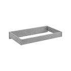 Rustic Gray Wood Nursery Changing Topper - Overhead Angled View | Bambi Baby