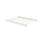 White Wood Full Bed Conversion Rails with Slats - Overhead Angle | Bambi Baby
