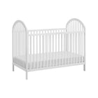 Snow White Wood Oxford Baby Everest 3-in-1 Convertible Crib - Side Angle | Bambi Baby