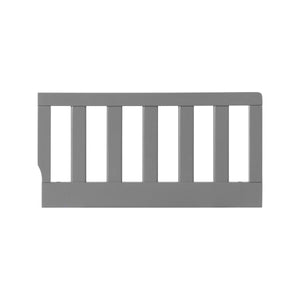 Dove Gray Wood Slatted Toddler Bed Guard Rail - Isolated View | Bambi Baby