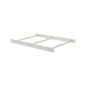 Barn White Wood Full Bed Conversion Rails - Top-Down Angle View | Bambi Baby