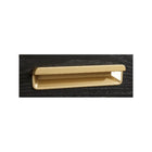 Natart Palo Gold Semi-Encased Metal Drawer Handle - Close-Up Hardware Detail | Bambi Baby
