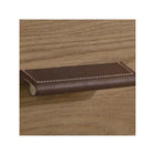 Natart Toscano Drawer Handles in Dark Brown Leather