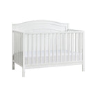 Snow White Solid Wood Oxford Baby North Bay 4-in-1 Convertible Crib - 3/4 Angle | Bambi Baby