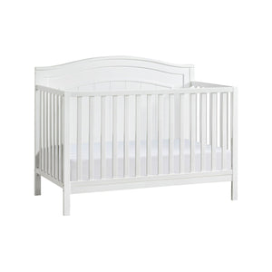 Snow White Solid Wood Oxford Baby North Bay 4-in-1 Convertible Crib - 3/4 Angle | Bambi Baby