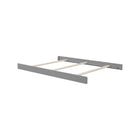 Dove Grey Wood Full Bed Conversion Kit Side Rails with Slats - Overhead Angle | Bambi Baby