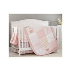 Juego de ropa de cama Oxford Baby Love de 4 piezas para cuna de bebé