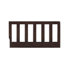 Espresso Wood Toddler Bed Guard Rail - Back View | Bambi Baby