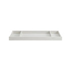 Rustic White Wood Changing Topper with Three Compartments - Angled View | Bambi Baby