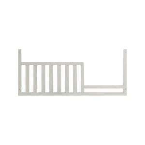 Rustic White Wood Toddler Bed Rail - Front View | Bambi Baby