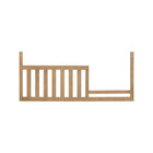 Honey Wood Toddler Bed Guard Rail - Front Isolated View, GREENGUARD Gold Certified | Bambi Baby