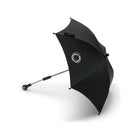 Black Bugaboo Universal Parasol with Adjustable Arm and Logo - Angled View | Bambi Baby
