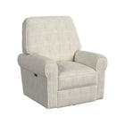 Natural Ribbed Fabric Westwood Design Savannah Power Glider Recliner - 3/4 Side View | Bambi Baby