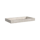 Washed Linen Solid Wood Nursery Changer Topper - Three-Quarter View | Bambi Baby