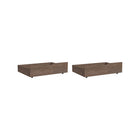 Harvest Brown Solid Wood Carlson Nursery Storage Drawers 2PC on Casters - Pair View | Bambi Baby