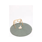 WildBird Linen Quilted Playmat - Acadian/Dove Blue Gray