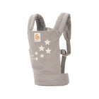 Galaxy Grey Cotton Ergobaby Doll Carrier with Star Print - Side Profile | Bambi Baby