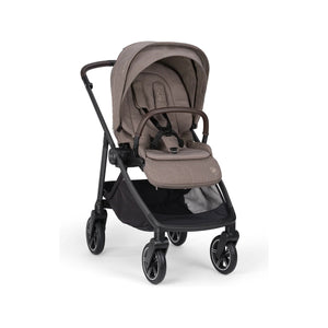 Umber Nuna BMW SWIV Stroller - Front Three Quarter View with Reversible Seat | Bambi Baby