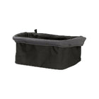 Black & Grey Fabric Veer Foldable Storage Basket - Angled Front View | Bambi Baby