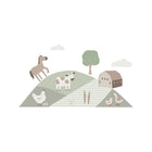 Sage Green Farmyard Friends Wall Decals - Complete Scene Flat Lay | Bambi Baby
