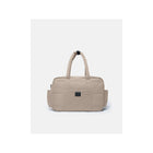 Oat Quilted 7AM SoHo Luxury Diaper Bag - Front View | Bambi Baby