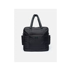 Black 7AM Enfant Plaza Luxury Diaper Bag - Padded Tote Handle Detail | Bambi Baby