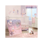 Purple Pink Ballet Elephant Crib Bedding Set - Full Nursery Room Styled Scene | Bambi Baby
