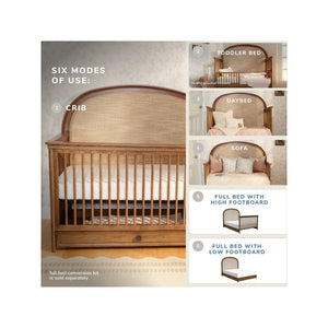 Maxi Cosi Quiet Luxury 6-in-1 Convertible Crib with Toddler Bed/Daybed Conversion Kit