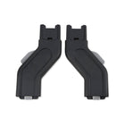 Black Plastic UPPAbaby Upper Adapter Pair for VISTA V2 V3 Car Seat Adapter - Front View | Bambi Baby